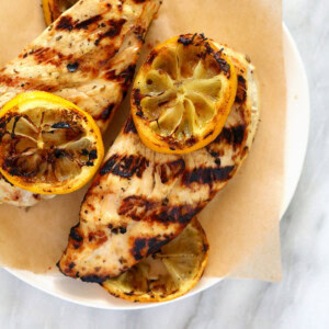 grilled chicken on plate