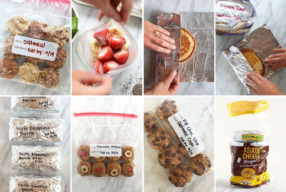 8 different make ahead breakfast recipes.