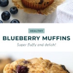 healthy blueberry muffins