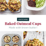 The process or making zucchini oatmeal cups