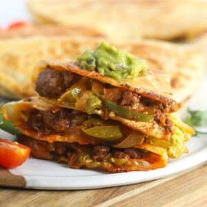 sliced quesadillas