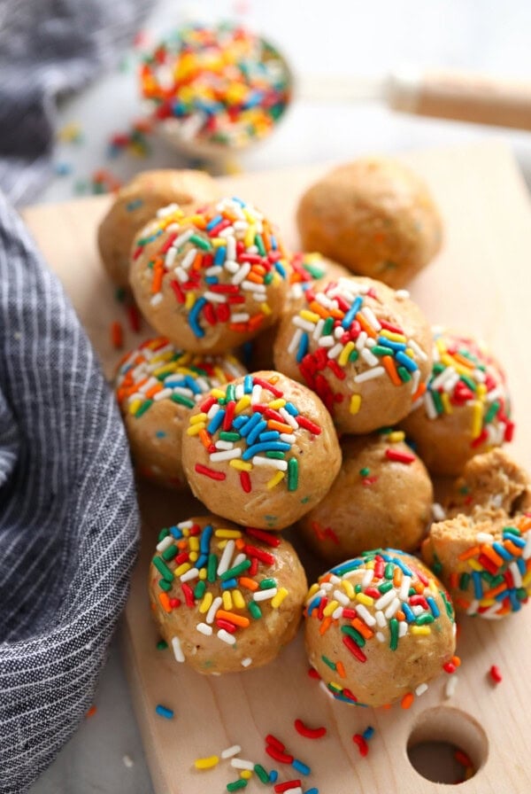 cake batter protein balls