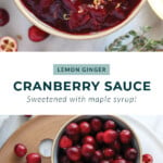 cranberry sauce