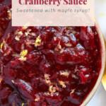 unique cranberry sauce recipe in bowl