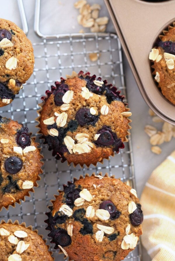 blueberry oatmeal muffins