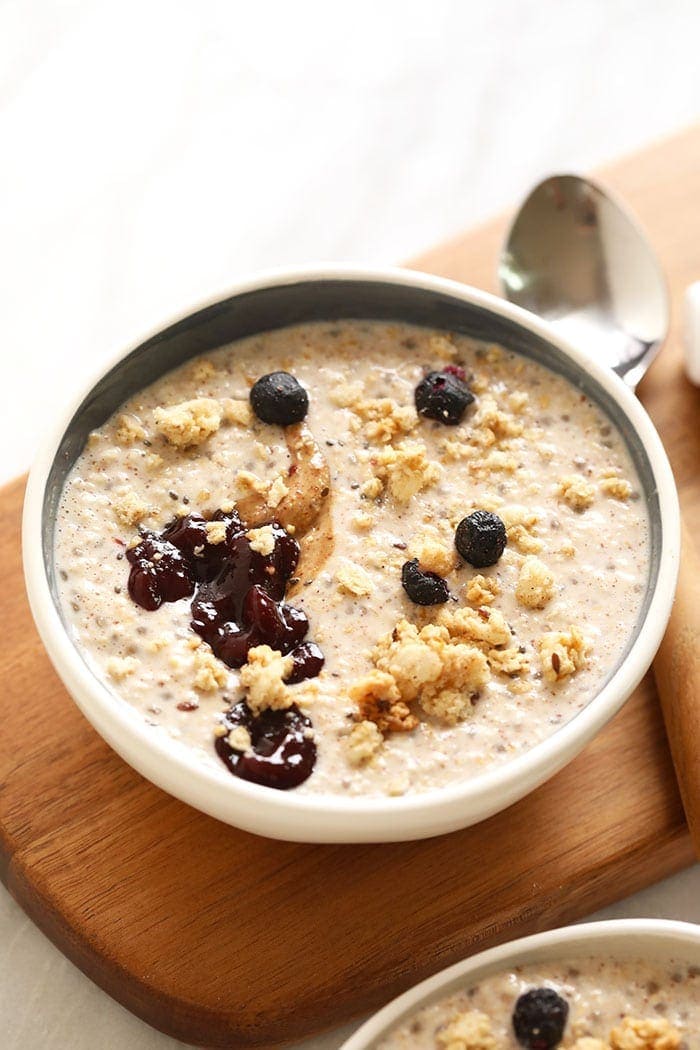 steel cut oats in bowl