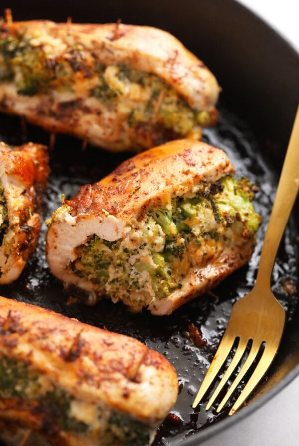 broccoli and cheese stuffed chicken breast