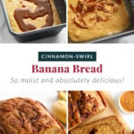 Cinnamon swirl banana bread