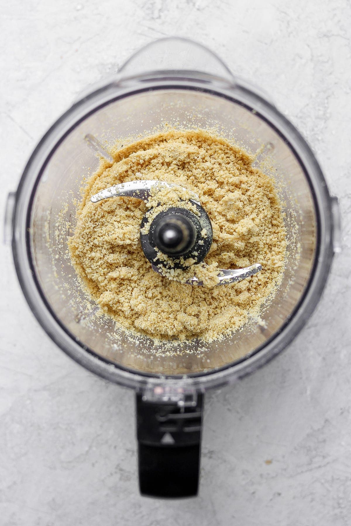 vegan parmesan cheese blended to perfection in a food processor