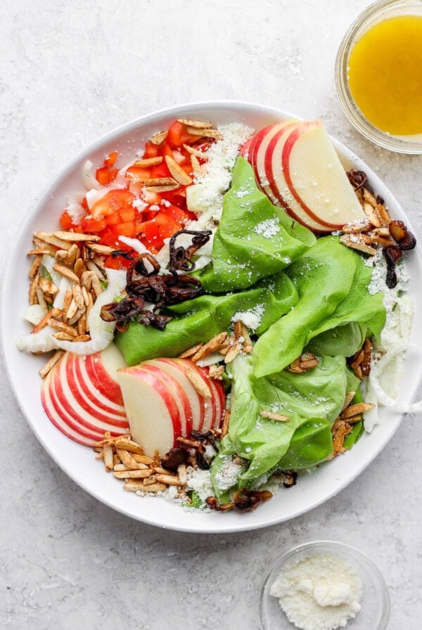 Bibb lettuce salad in a bowl.