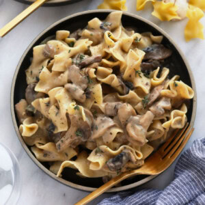 stroganoff on plate