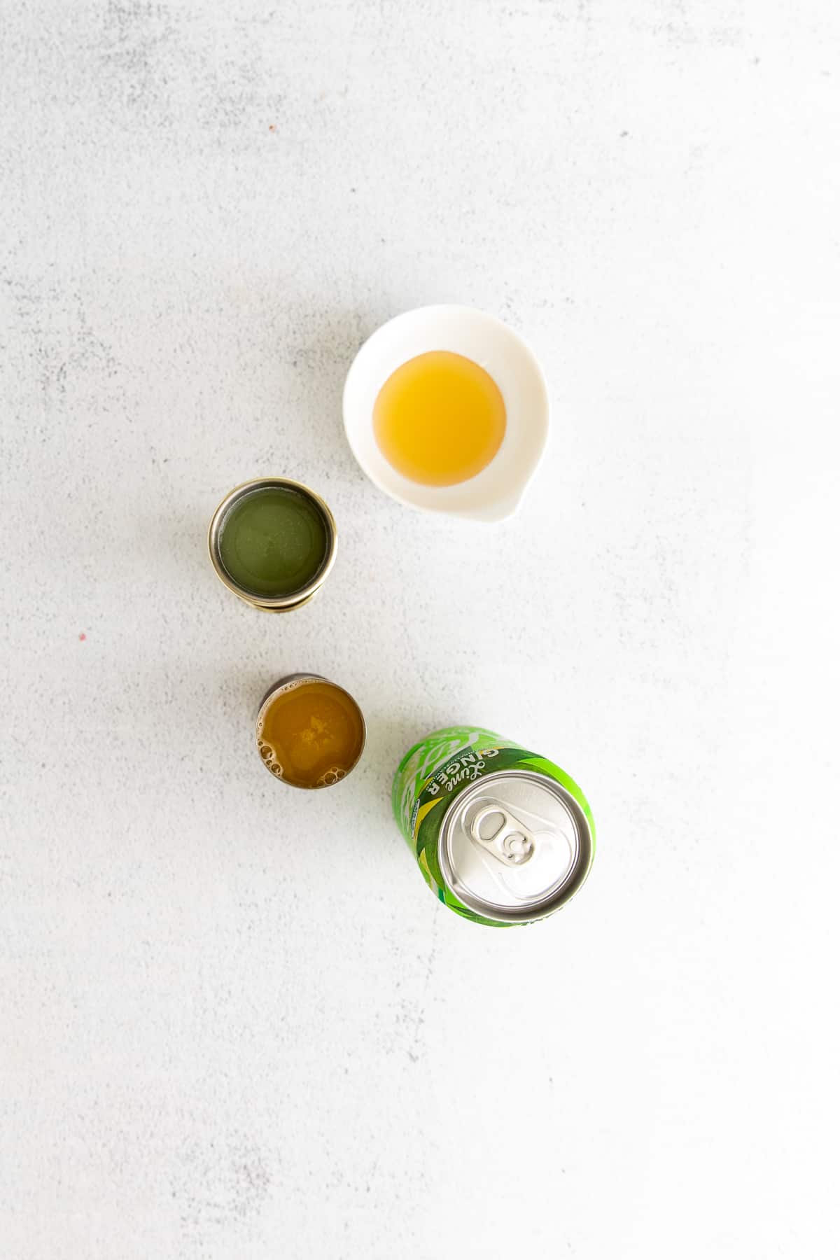 margarita ingredients on countertop.