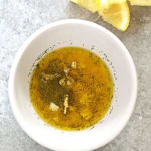 marinade in bowl.