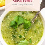 salsa verde in bowl