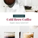 Homemade cold brew coffee.