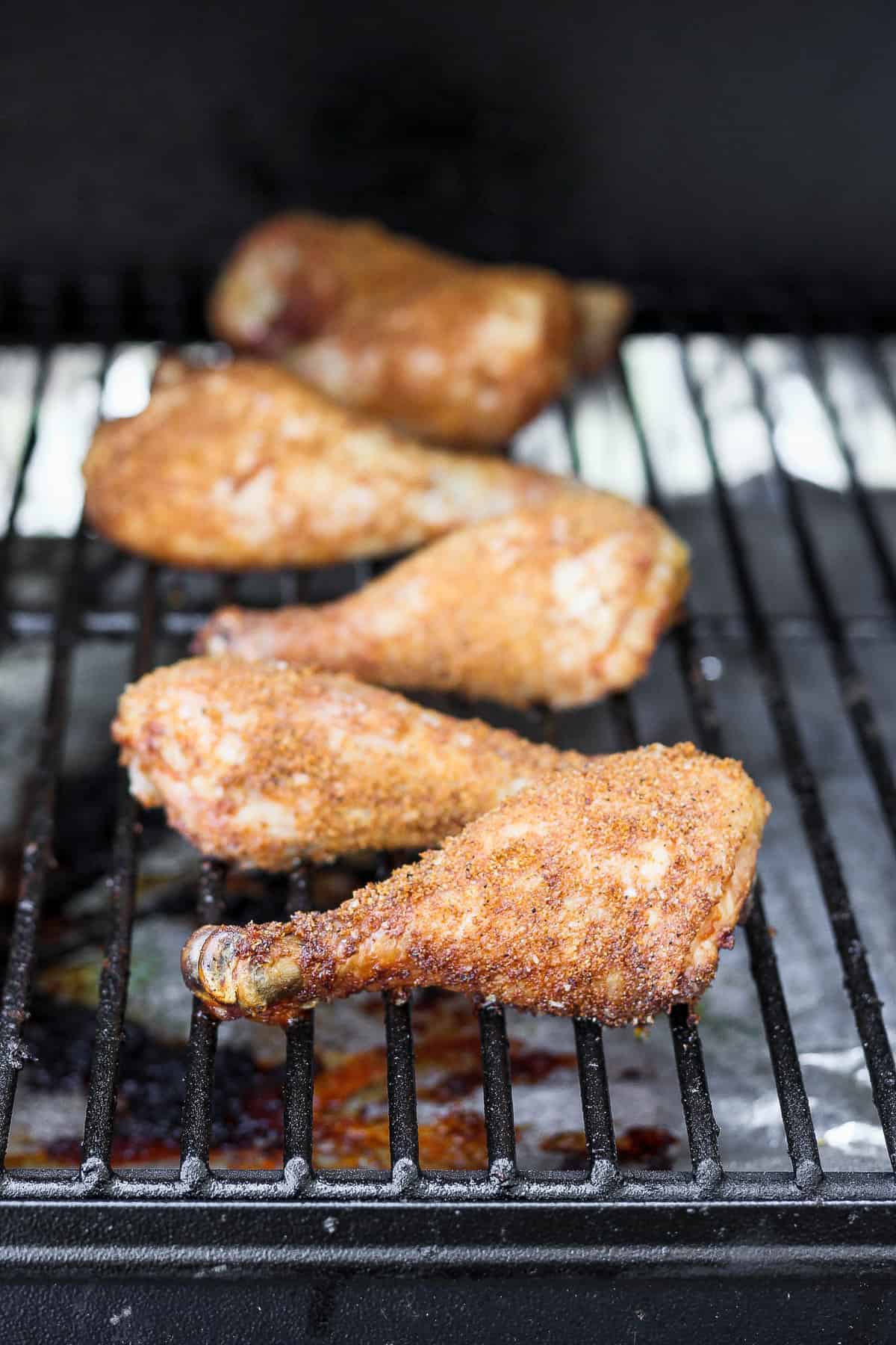 chicken legs on smoker