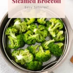 broccoli in steamer