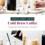 how to make vanilla sweet cream cold brew.