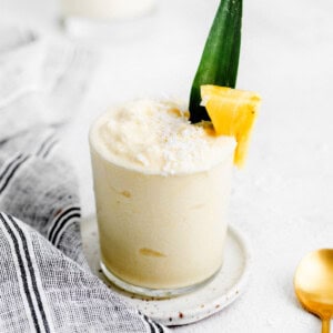 pina colada in glass