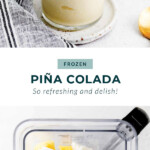 pina coalda in glass