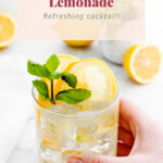 vodka lemonade in glass