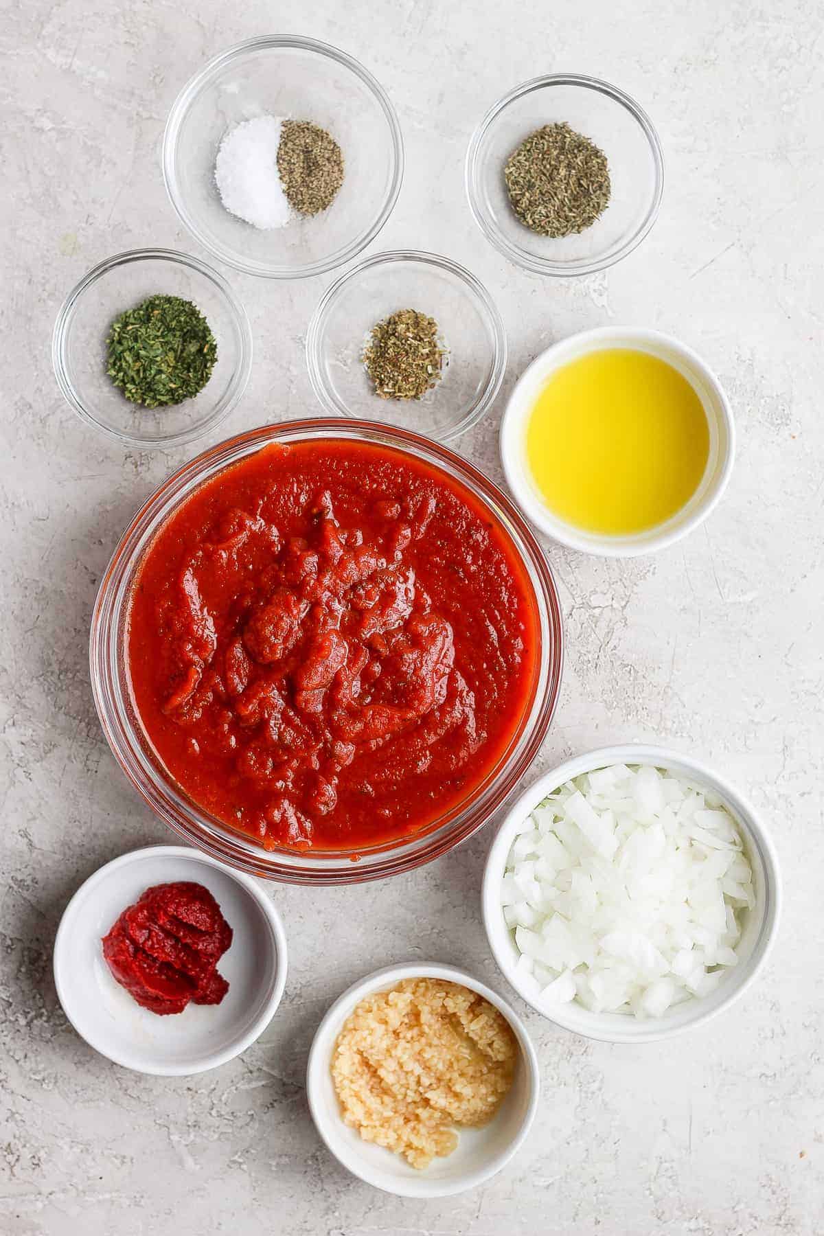 ingredients on countertop