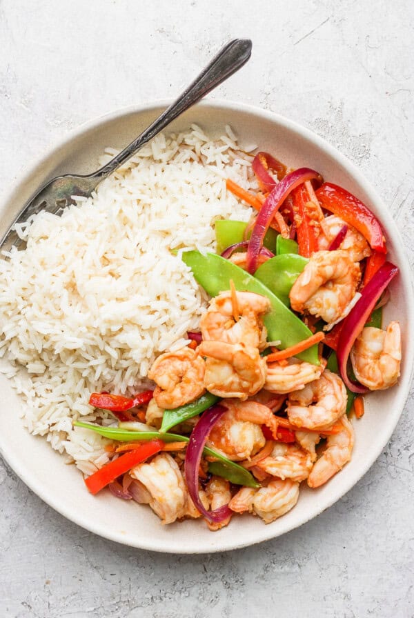 stir fry in bowl