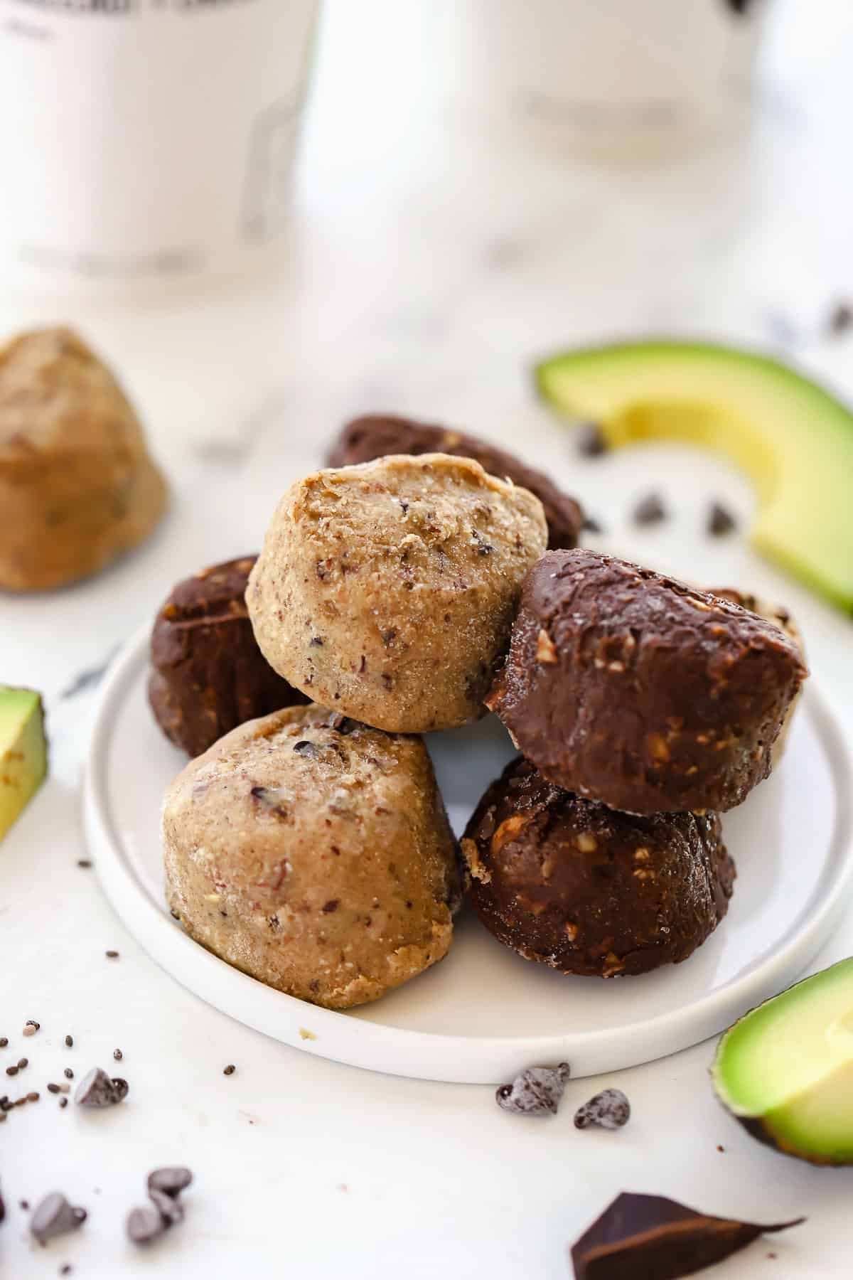 daily harvest bites on a plate