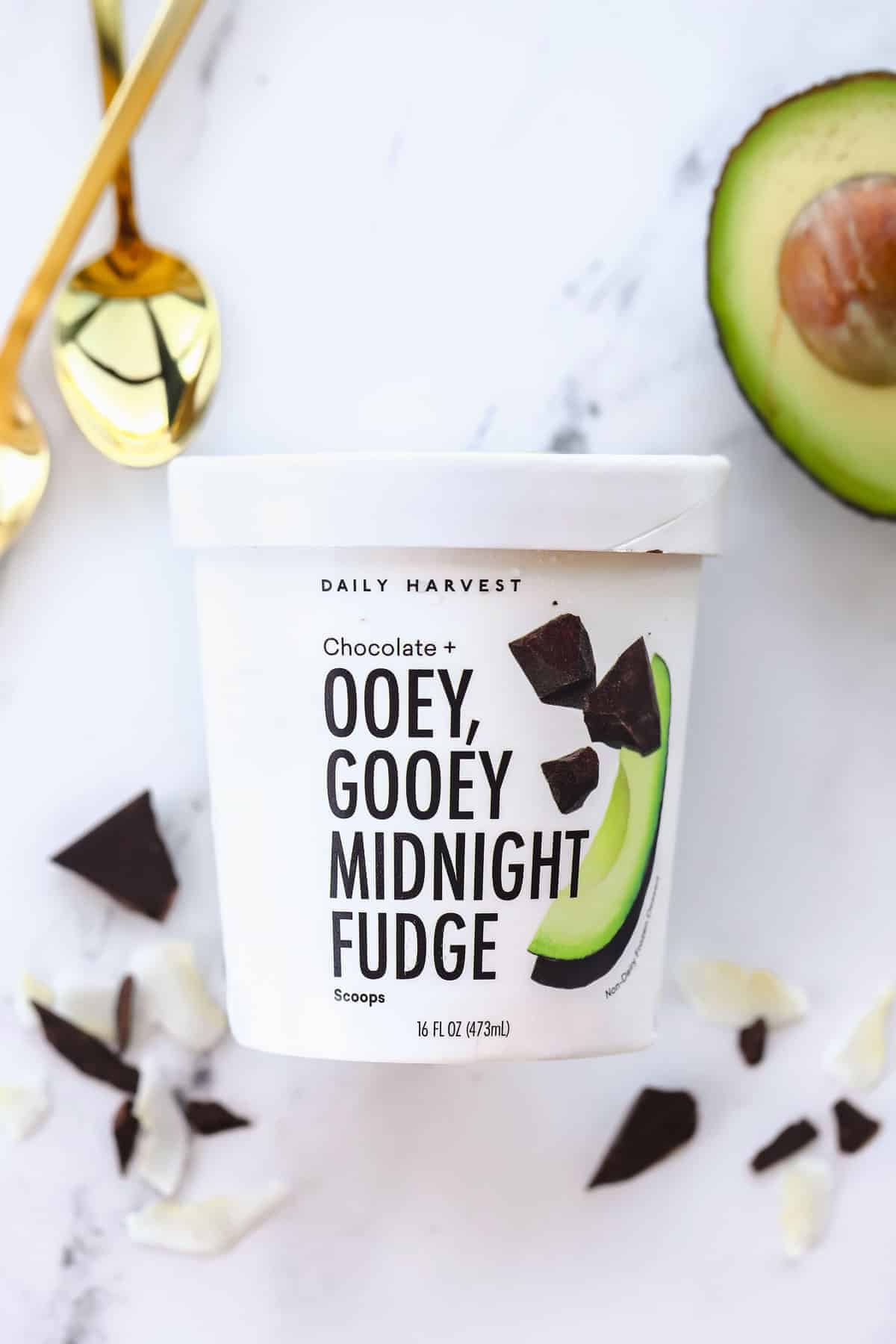 daily harvest scoops ice cream in a pint 