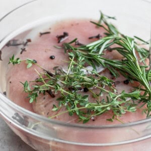 turkey tenderloin in brine.