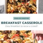 English Muffin Breakfast Bake