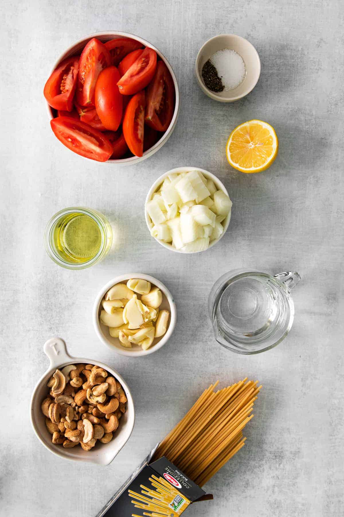 ingredients on counter