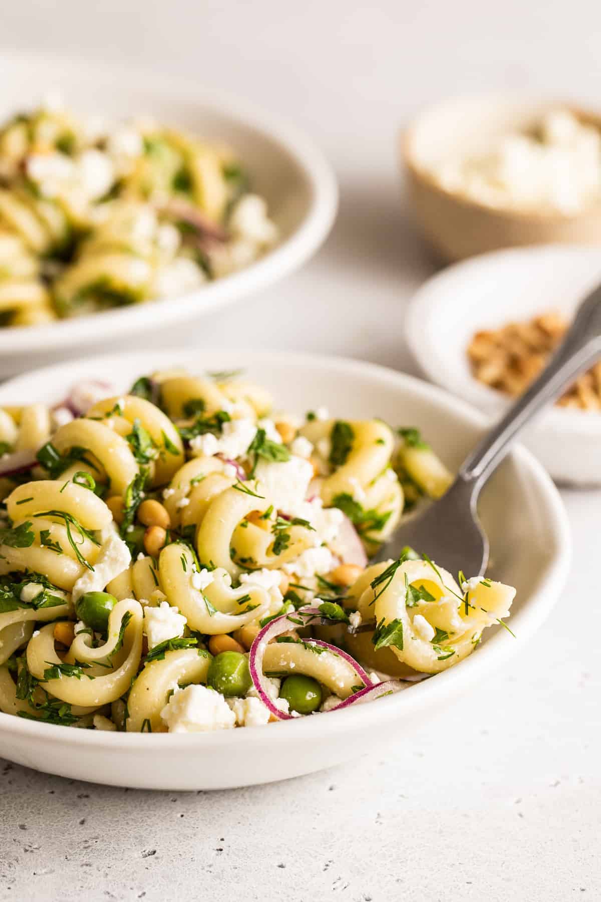 pasta salad in bowl