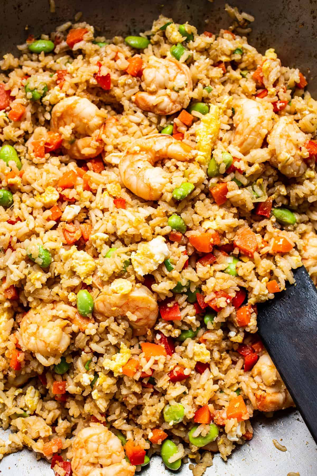 fried rice in skillet