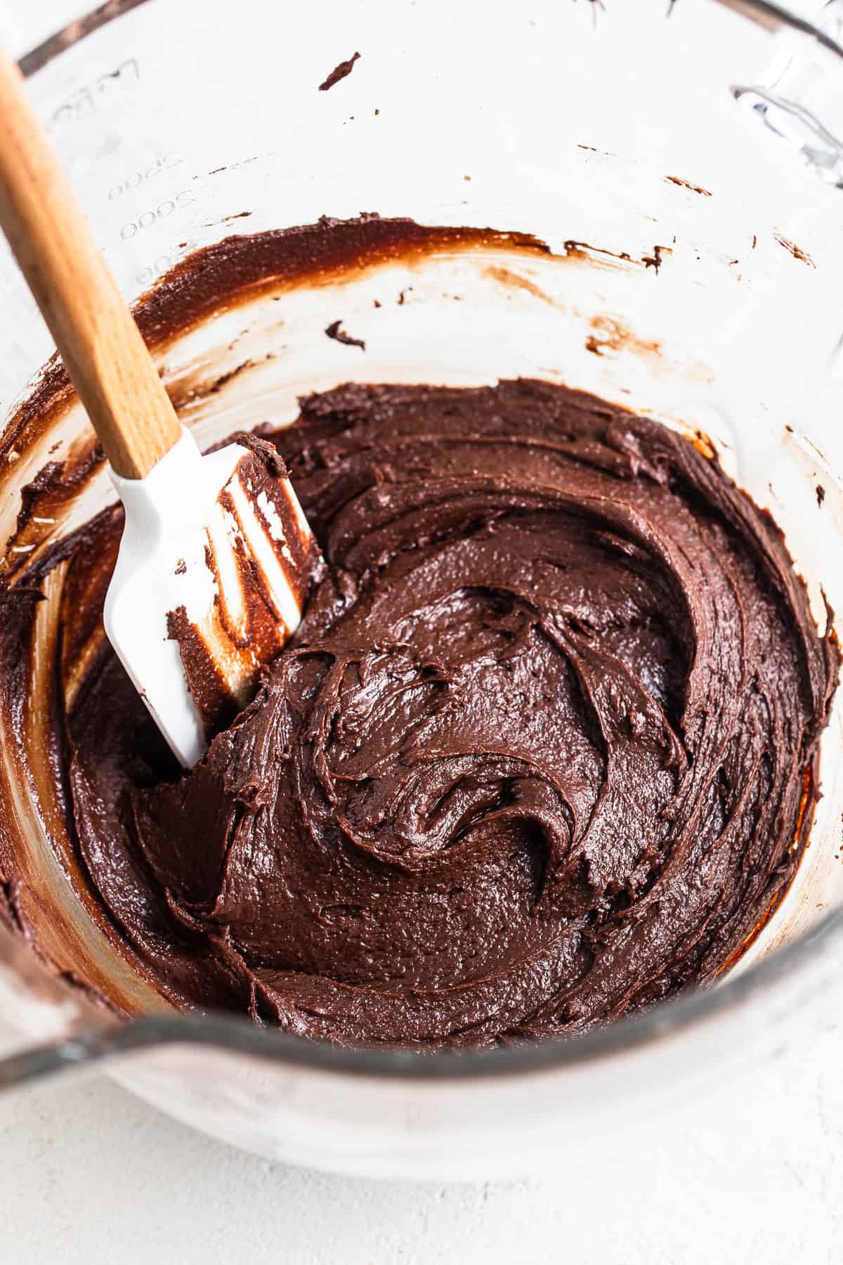 brownie batter in bowl