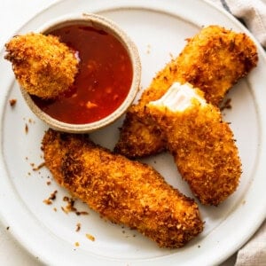 Air fryer coconut chicken tenders.