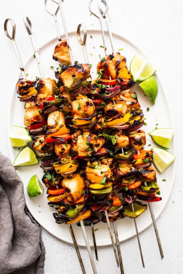 Chicken kabobs.