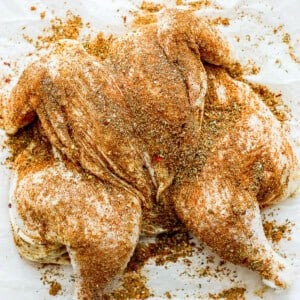 seasoned whole chicken.