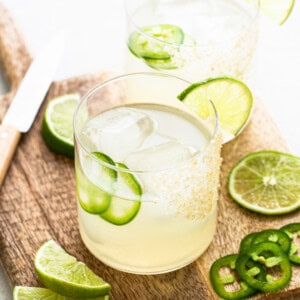 Spicy mezcal margaritas.