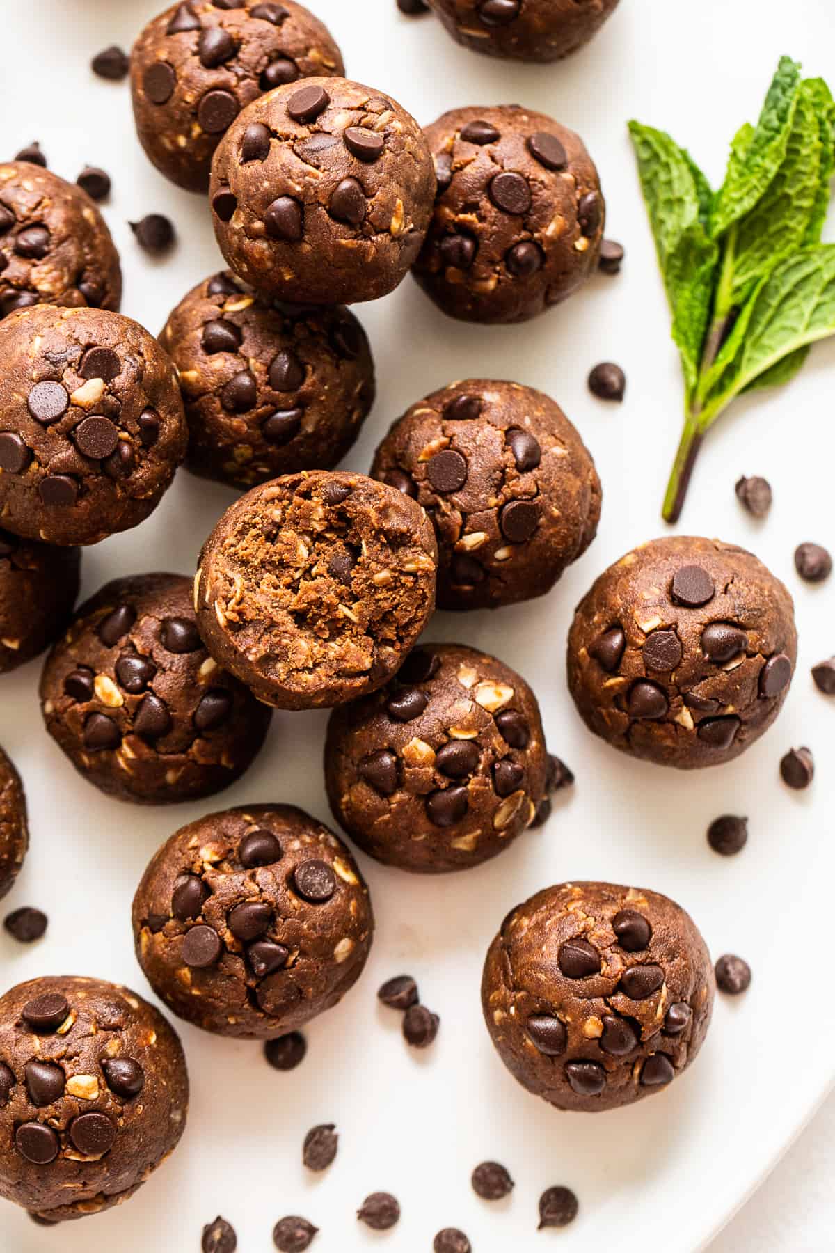 protein balls on platter.