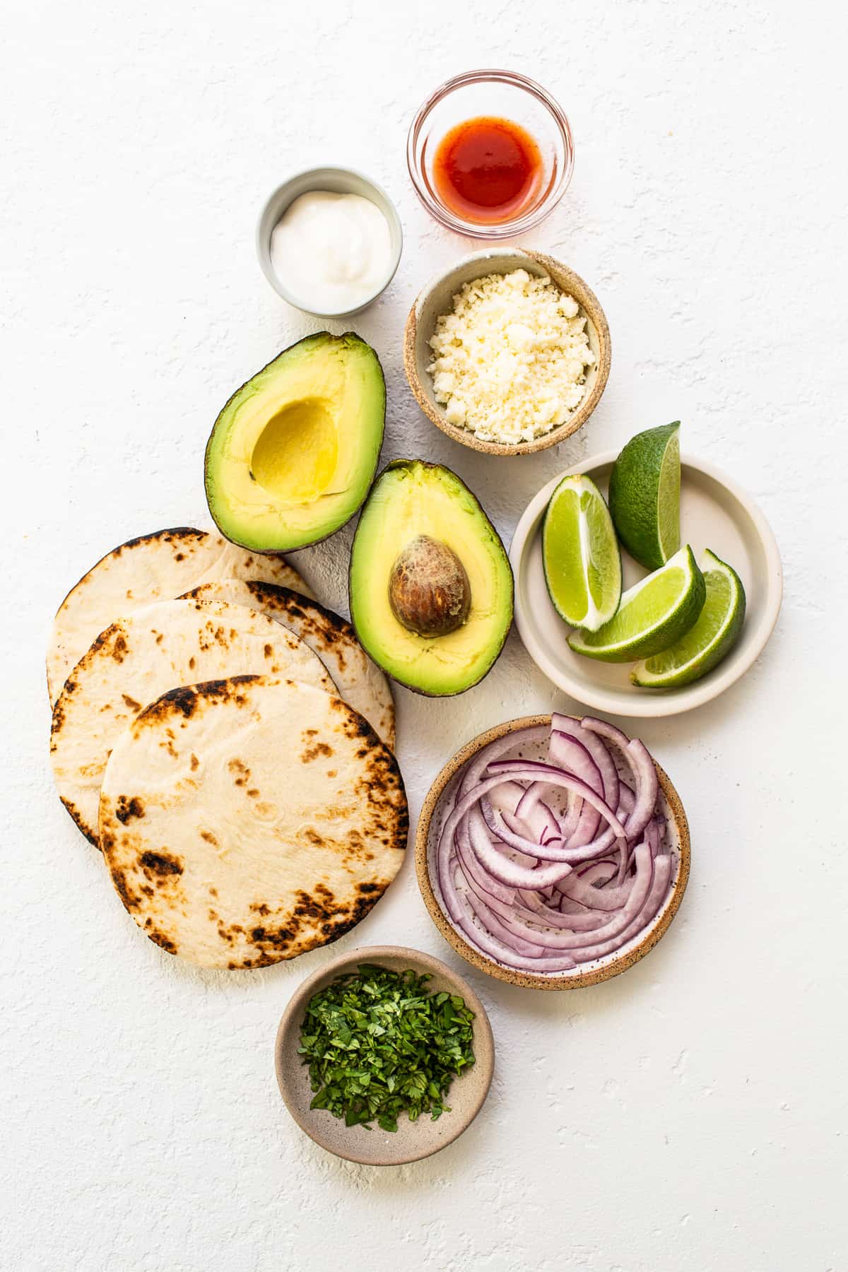 ingredients on countertop.