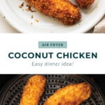 Air fryer coconut chicken.