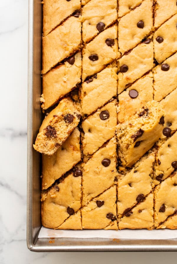 sliced cookie bars.