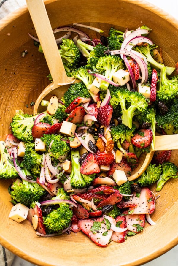 Strawberry broccoli salad.