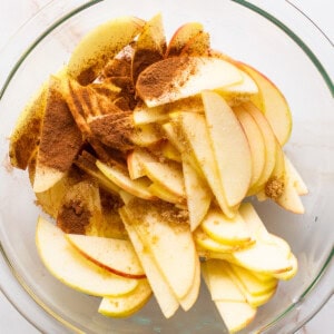 apples in bowl.