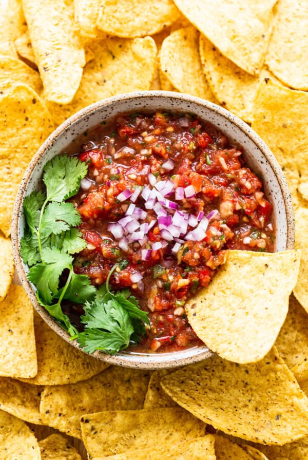 salsa in bowl.