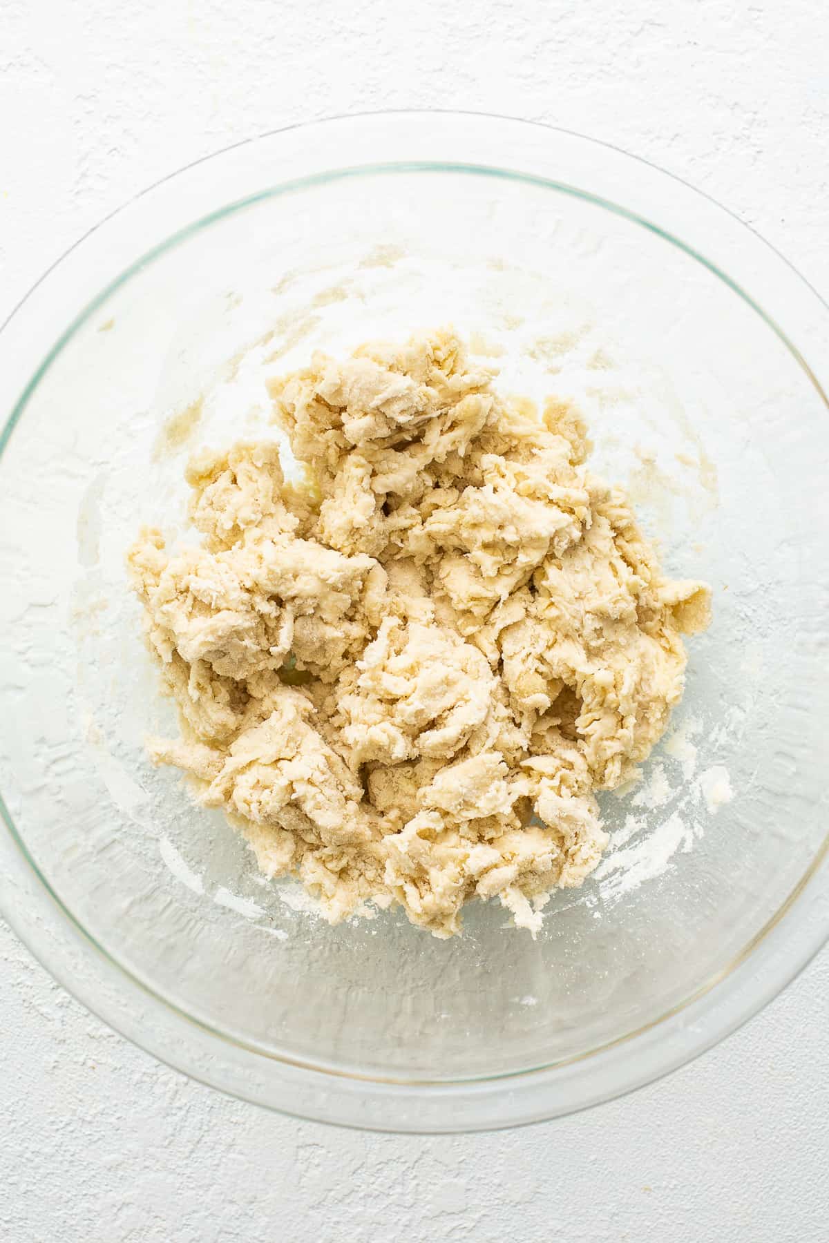 Empanada dough in a bowl.