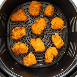 air frying chicken.