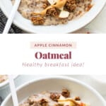 Apple cinnamon oatmeal.