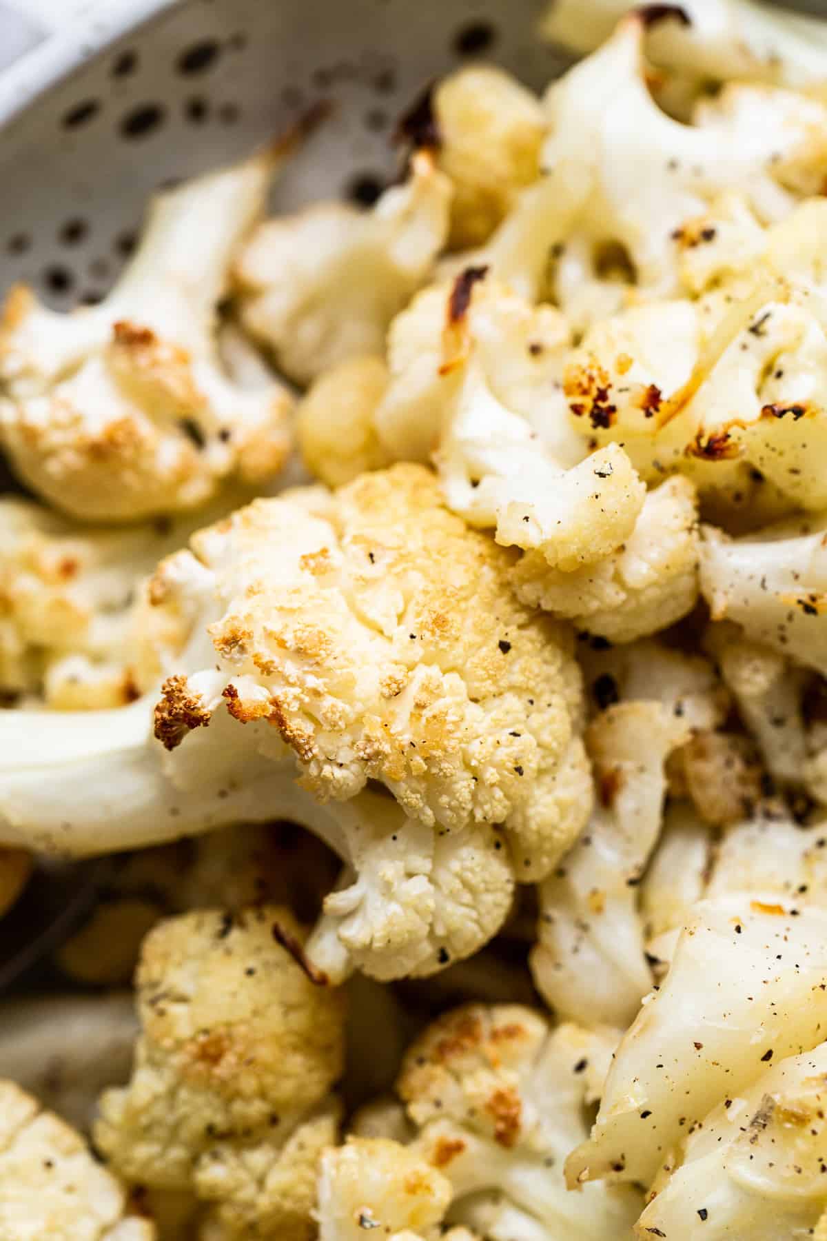 Roasted cauliflower floret.